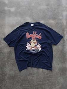 Vintage Tees: Vintage 1996 Navy Looney Tunes Buffalo Tee (2XL)