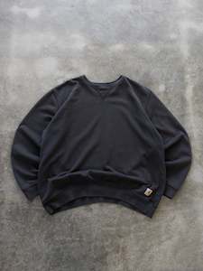 Carhartt Dickies Workwear: Vintage Black Carhartt Sweatshirt (XL)