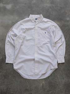 Ralph Lauren: Vintage Yellow and Blue Check Ralph Lauren Shirt (M)