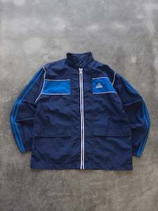 Vintage Navy Adidas 3-Stripe Track Jacket (M)
