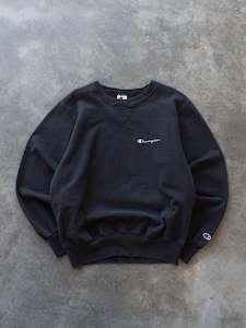 Vintage Black Champion Sweatshirt (M)