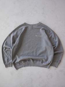 Vintage '90s Champion Grey Sweatshirt (L)