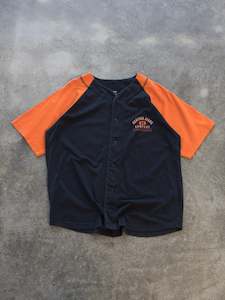 Nautica: Vintage Navy Nautica Button Tee (M)