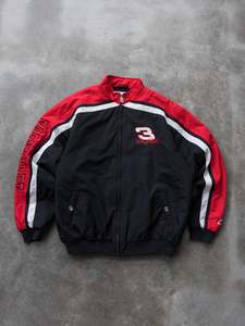 Vintage Harley Davidson: Vintage Black Dale Earnhardt NASCAR Jacket (XL)