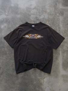 Vintage Harley Davidson: Vintage Faded Black J&P Cycles Bike Week 2002 Tee (XL)
