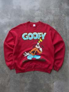 Vintage Sale: Vintage 90s Red Goofy Sweatshirt (XL)