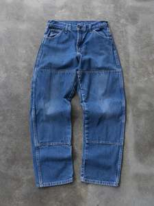 Carpenter Pants: Vintage Dickies Carpenter Double Knee Jeans (W30)