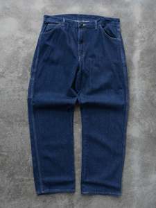 Carpenter Pants: Vintage Dark Blue Dickies Carpenter Jeans (W36)