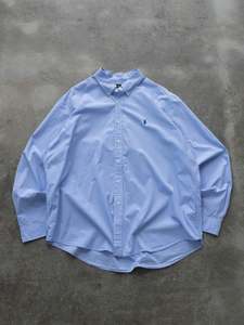 Vintage Blue Ralph Lauren Check Shirt (2XL)