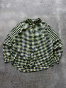 Vintage Yellow Check Ralph Lauren Shirt (2XL)