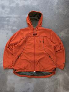 Vintage Starter Orange Hooded Windbreaker (L)