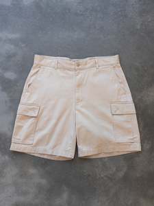 Earth Tones: Vintage Beige Polo Ralph Lauren Cargo Shorts (W36)