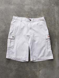 Vintage Shorts: Vintage White Tommy Jeans Cargo Shorts (W36)