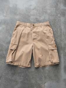 Vintage Shorts: Vintage Tan Ralph Lauren Cargo Shorts (W36)