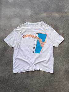 Adidas: Vintage 90s Adidas Basketball Graphic Tee (M)