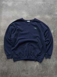 Reebok: Vintage 90s Navy Reebok Sweatshirt (L)