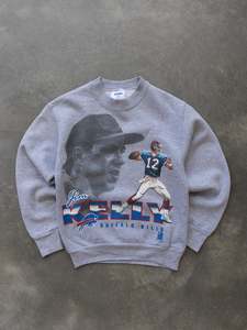 Kids Vintage: Vintage 1996 Buffalo Bills Jim Kelly NFL Sweatshirt (8–10Y)