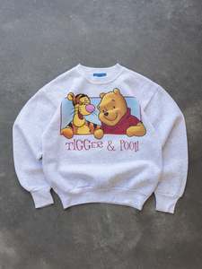 Vintage Grey Tigger & Pooh Sweatshirt (10–12Y)