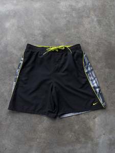 Vintage Nike: Vintage Black Nike Swim Shorts (XL)