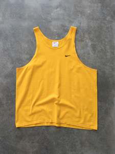 Vintage Nike: Vintage 90s Yellow Nike Singlet (XL)