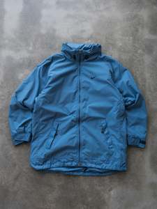 Vintage Nike: Vintage Blue Nike Padded Hooded Jacket (M)
