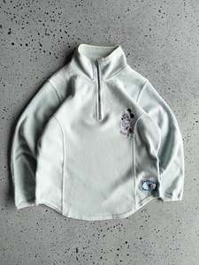 Vintage Sweatshirts: Vintage Minnie Mouse Quarter Zip Fleece Sweatshirt (S)