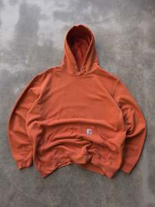 Vintage Sweatshirts: Vintage Orange Carhartt Hoodie (XL)