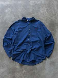 All Vintage2: Vintage Blue Ralph Lauren Shirt (L)