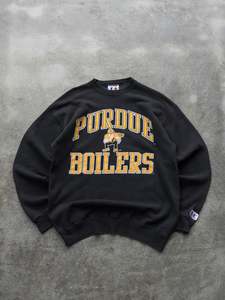Vintage Black Purdue Boilers Sweatshirt (M)