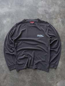 Vintage Charcoal Quiksilver Long Sleeve (S)