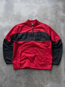 Vintage Jackets: Vintage Red & Black Starter Jacket (M)