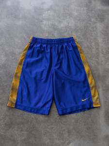 Vintage Shorts: Vintage Blue Basketball Shorts (M)