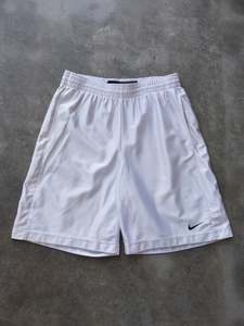 Vintage White Nike Basketball Shorts (L)