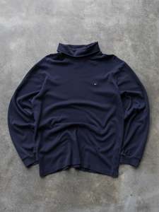 Vintage Navy Tommy Hilfiger Turtleneck (XL)