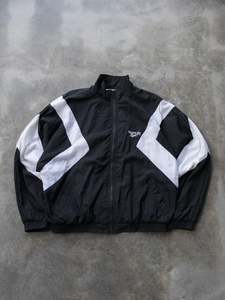 Reebok: Vintage Black & White Reebok Windbreaker (L)
