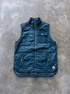 Vintage Carhartt Reversible Quilted & Plaid Vest (S)