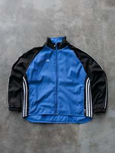 Vintage Track Jackets: Vintage 00s Blue & Black Adidas Track Jacket (L)