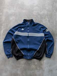 Vintage 00s Navy Adidas Track Jacket (L)