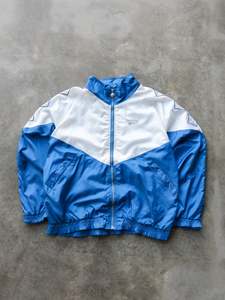 Vintage 90s Blue & White Reebok Track Jacket (XL)