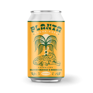 Products: Blood Orange & Hibiscus 24 x 330ml - Yerba Mate Sparkling Tea Planta Mate NZ