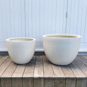 Black Egg Pot, 50cm