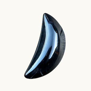 Black Obsidian Rainbow Half Moon - Plant and Share