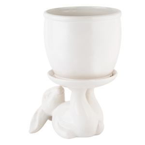 Ceramics: Bunny Indoor Cover Pot