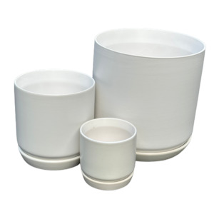 Pots Trays: 'Oslo Pot' - White