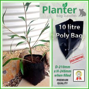 Products: 10 litre Standard Polyethylene Plant Growbags PB15