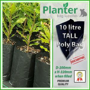 Products: 10 litre TALL Polyethylene Plant Growbags