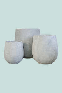 Lightweight Fibrecrete Planters: Bianca Palm Planter Range - 3 Colours | 4 Sizes - Auckland Delivery Only
