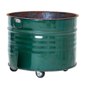 Drum (large green) on wheels