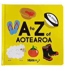 Books: A to Z of Aotearoa Board Book - Moana Rd