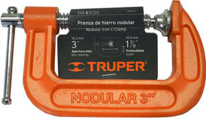 Carpentry: G Clamp - 75mm Truper